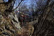 Alla croce del Monte Ocone (1363 m) dalla Forcella Alta il 20 febbraio 2016 - FOTOGALLERY